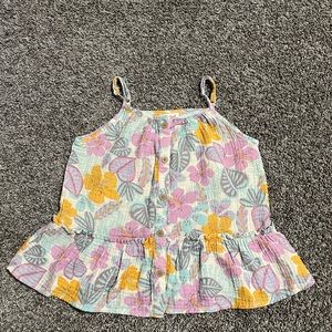 Cat & Jack girls spaghetti strap shirt sz M 7/8